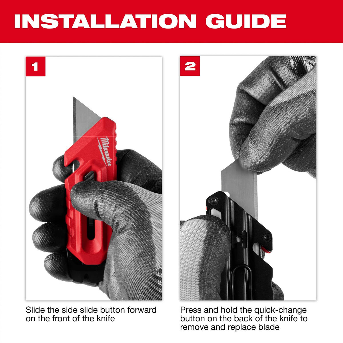 Milwaukee 48-22-1517 Multi-Function Compact Utility Knife with Prybar and 3 Blade Positions - 3