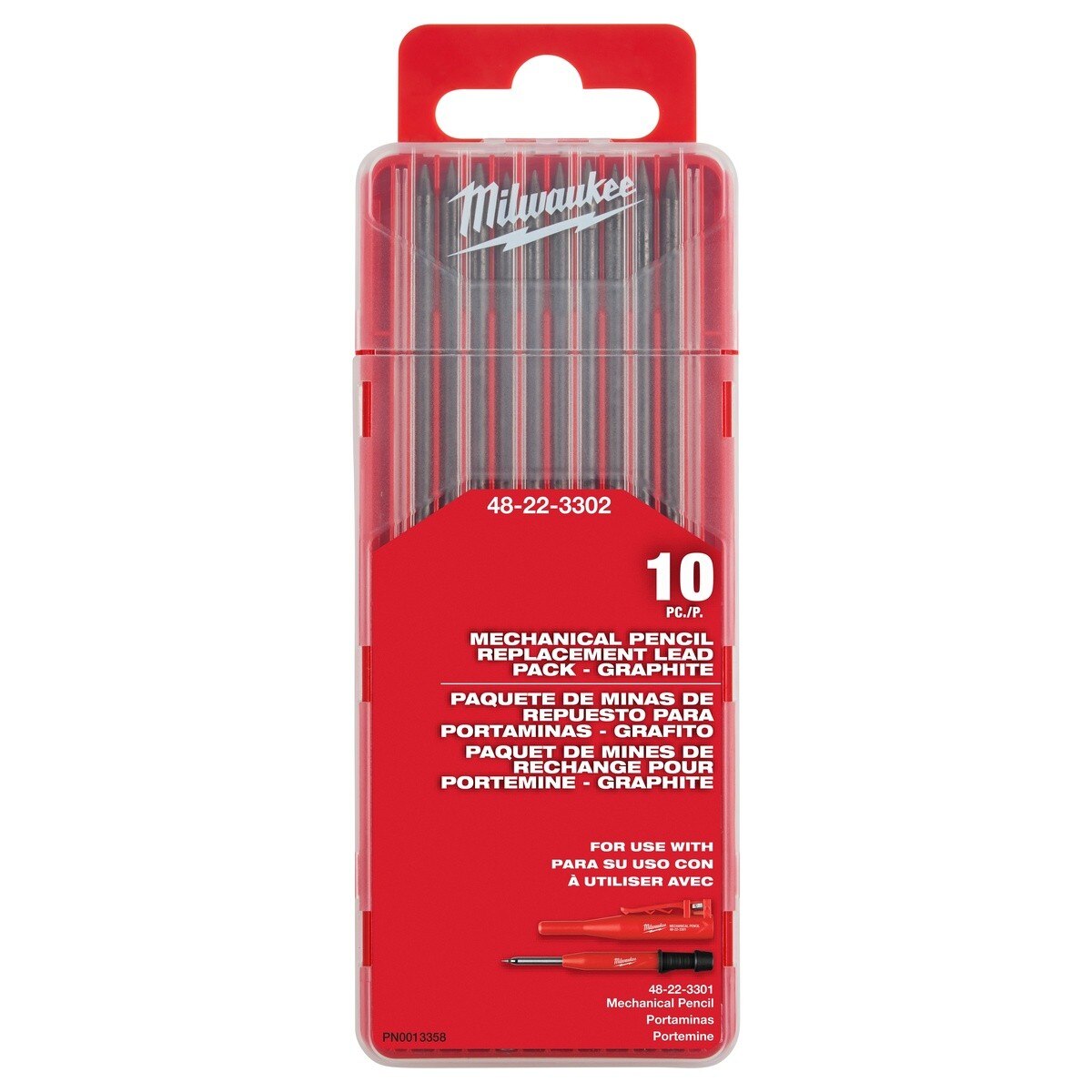 Milwaukee 48-22-3302 Mechanical Pencil Replacement Graphite Lead (10 Pack)