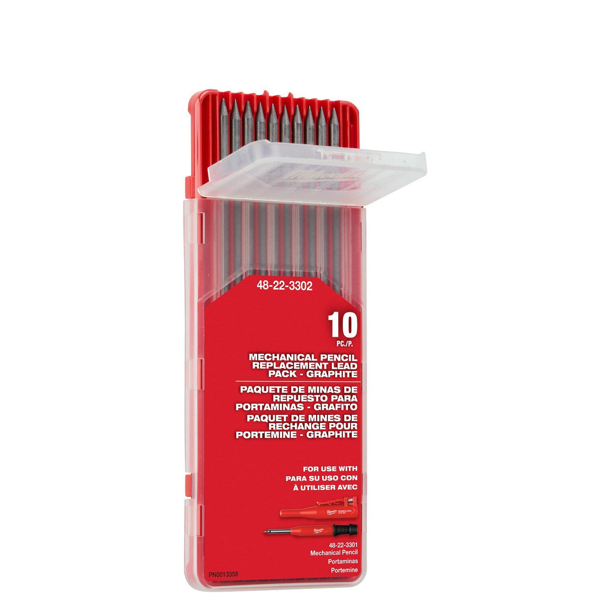 Milwaukee 48-22-3302 Mechanical Pencil Replacement Graphite Lead (10 Pack) - 5