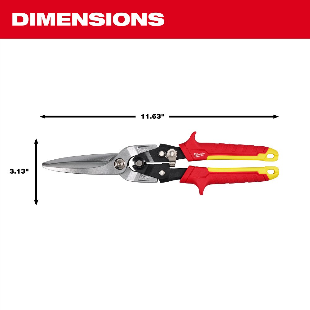 Milwaukee 48-22-4567 Long Cut Aviation Snips - 7