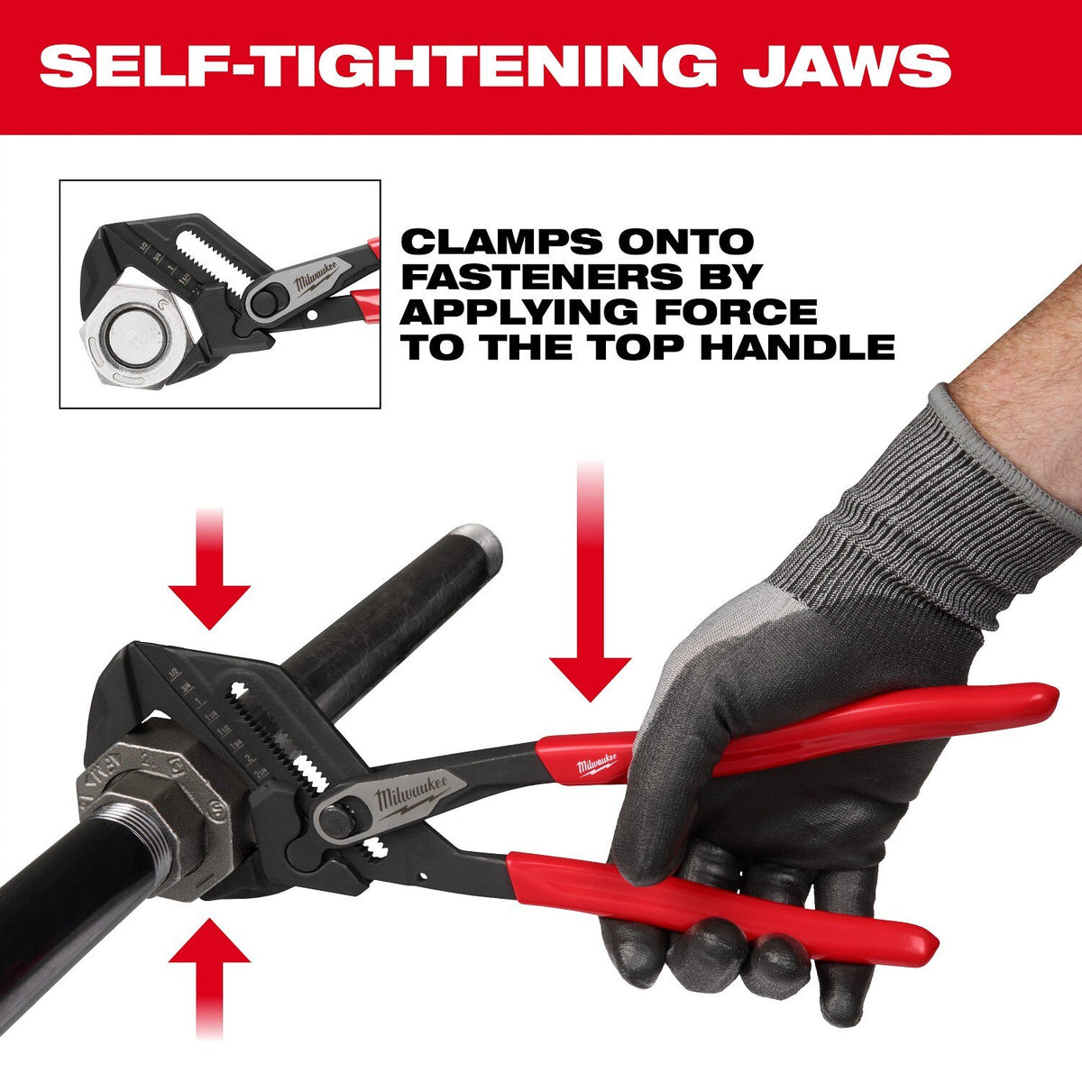 Milwaukee 48-22-6930 7" and 10" Pliers Wrench Set (2 Piece) - 4