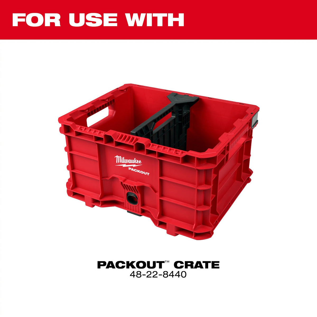 Milwaukee 48-22-8038 Divider for PACKOUT Crate Tool and Parts Organizer - 2