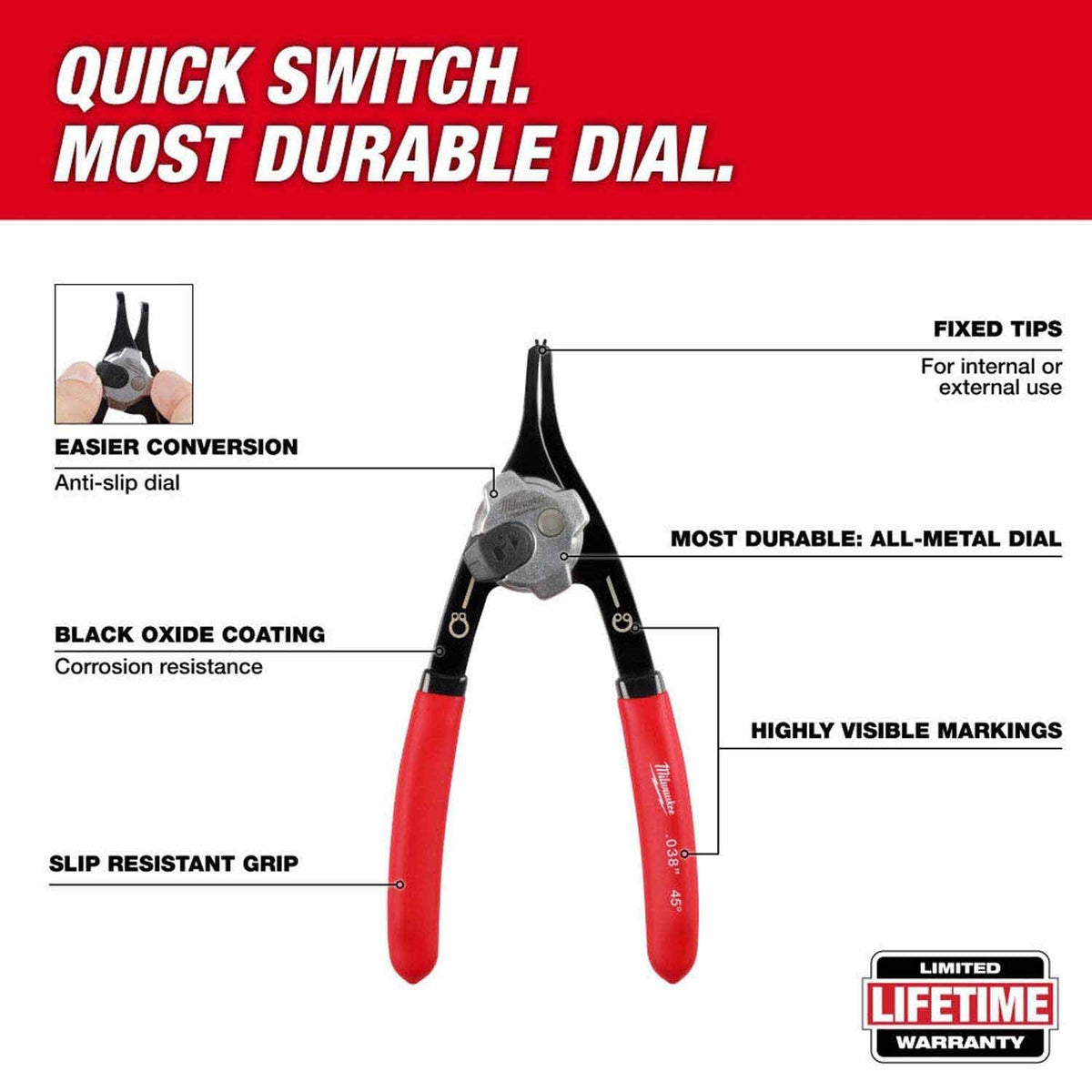 Milwaukee 48-22-9493 64pc. Hand Tool Set with PACKOUT 4 Drawer Tool Box - 5