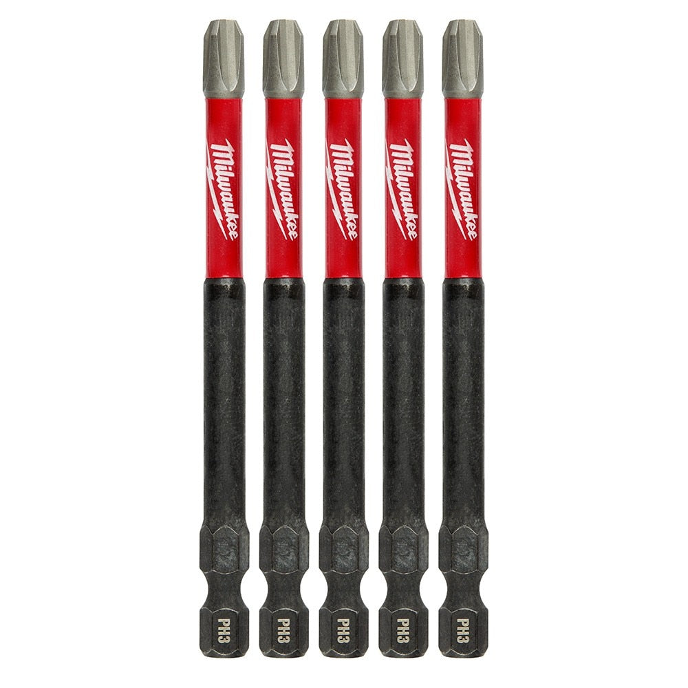 Milwaukee 48-32-4566 Shockwave 3.5" PH3 5PK