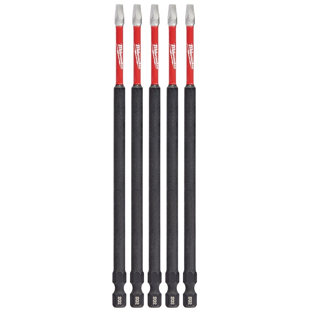 Milwaukee 48-32-4855 SHOCKWAVE™ 6 in. Square Recessed #2 Power Bit (5 Pack)