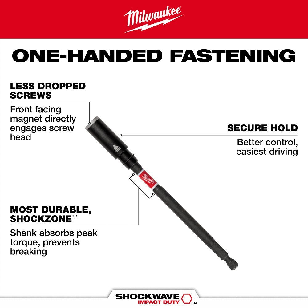 Milwaukee 48-32-7904 SHOCKWAVE Impact Duty 6" Screw Holding Bit Holder - 2