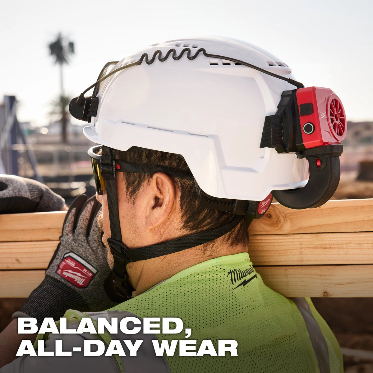 Milwaukee 48-73-1385 BOLT REDLITHIUM USB Cooling Fan for Safety Helmets and Hard Hats - 17