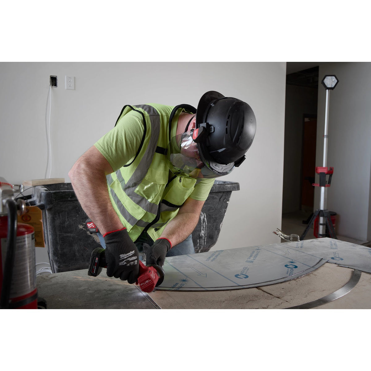 Milwaukee 48-73-1688 BOLT Orange Full Brim Vented Safety Helmet – Type 2, Class C - 9