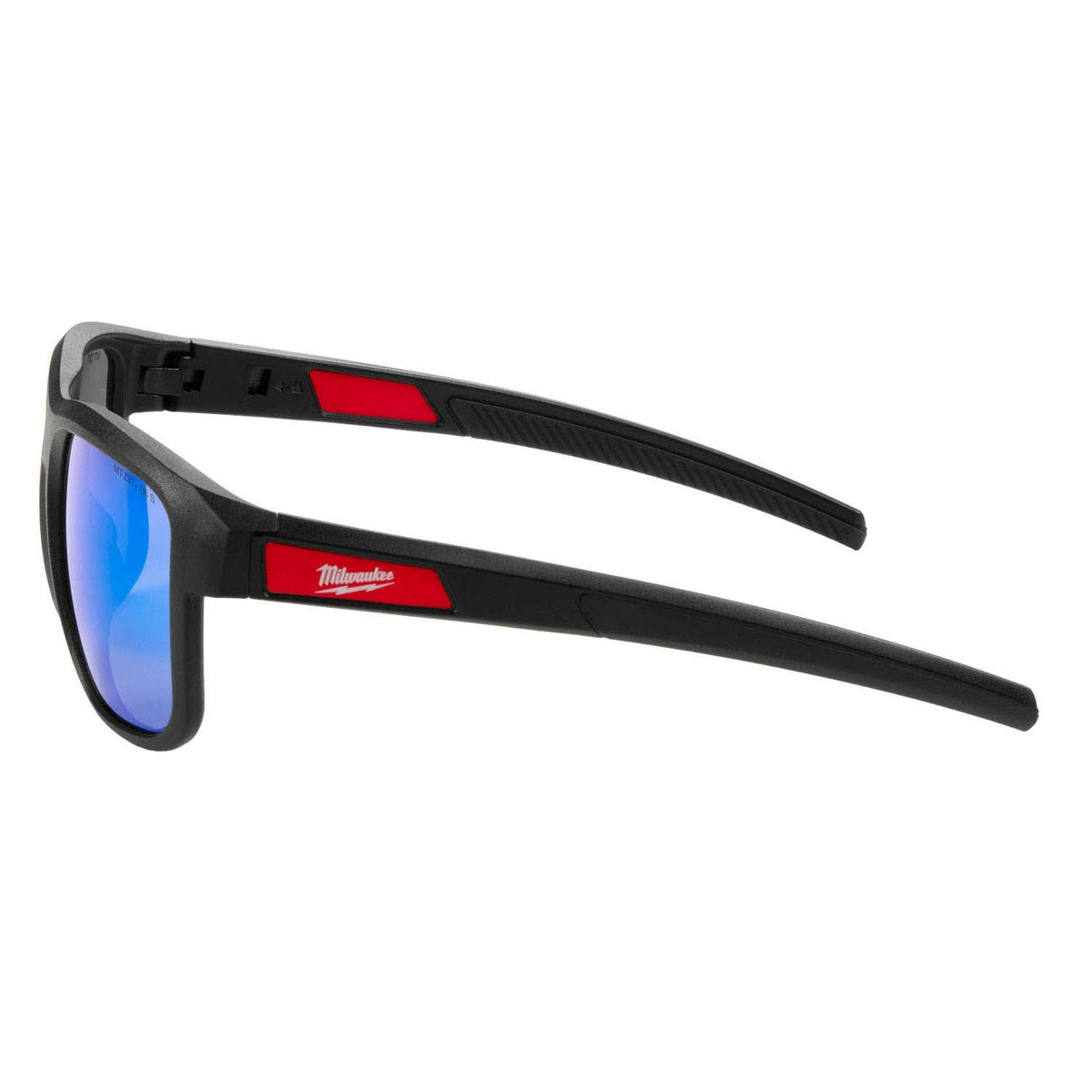 Milwaukee 48-73-2510 Full Frame Safety Glasses with Removable Side Shields Blue Mirrored Anti-Scratch Lenses - 4