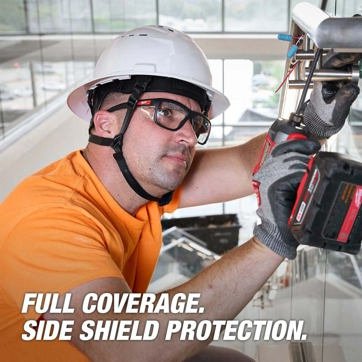 Milwaukee 48-73-2515 Full Frame Safety Glasses with Removable Side Shields and Clear Anti-Scratch Lenses - 7