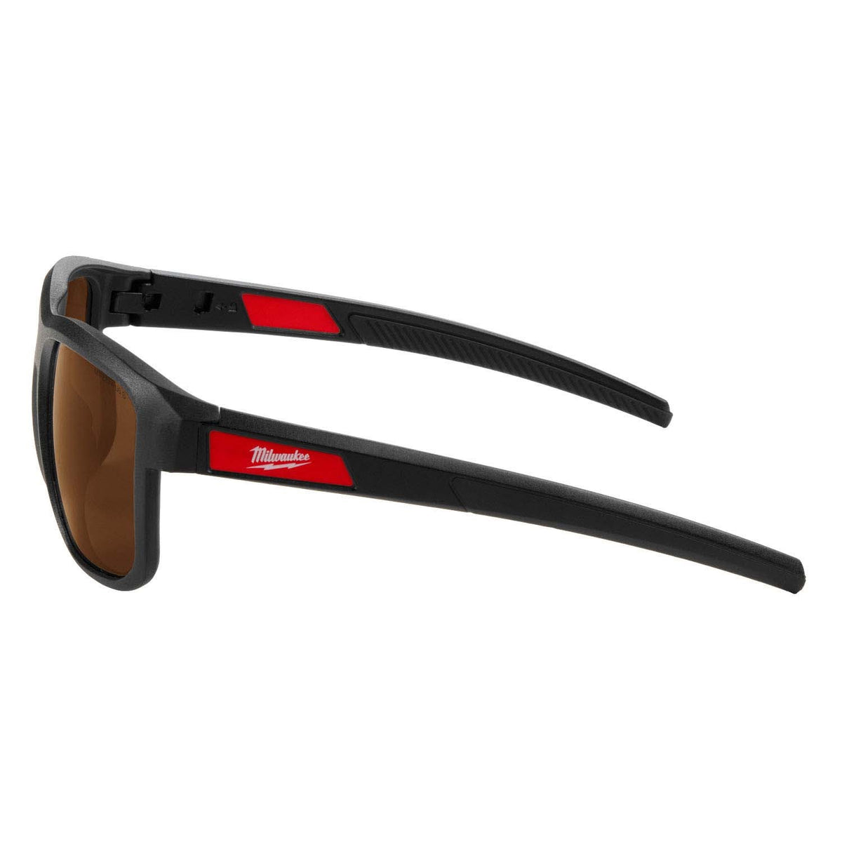 Milwaukee 48-73-2516 Full Frame Safety Glasses with Removable Side Shields Brown Anti-Scratch Lenses - 4