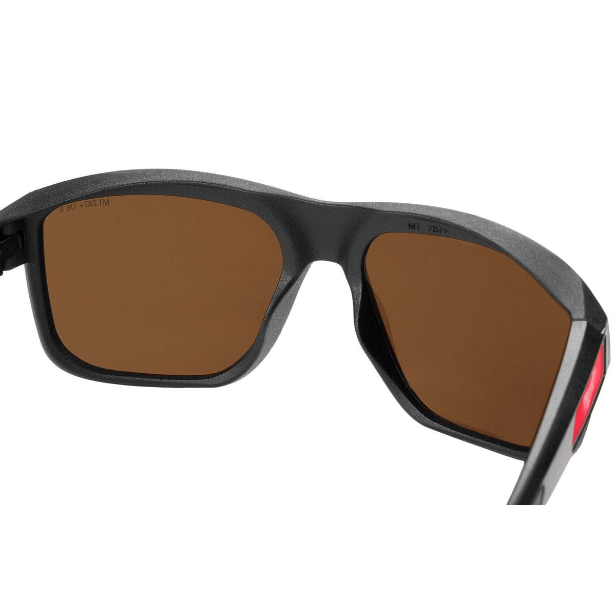 Milwaukee 48-73-2516 Full Frame Safety Glasses with Removable Side Shields Brown Anti-Scratch Lenses - 6