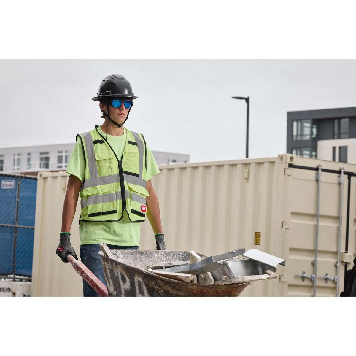 Milwaukee 48-73-2516 Full Frame Safety Glasses with Removable Side Shields Brown Anti-Scratch Lenses - 8