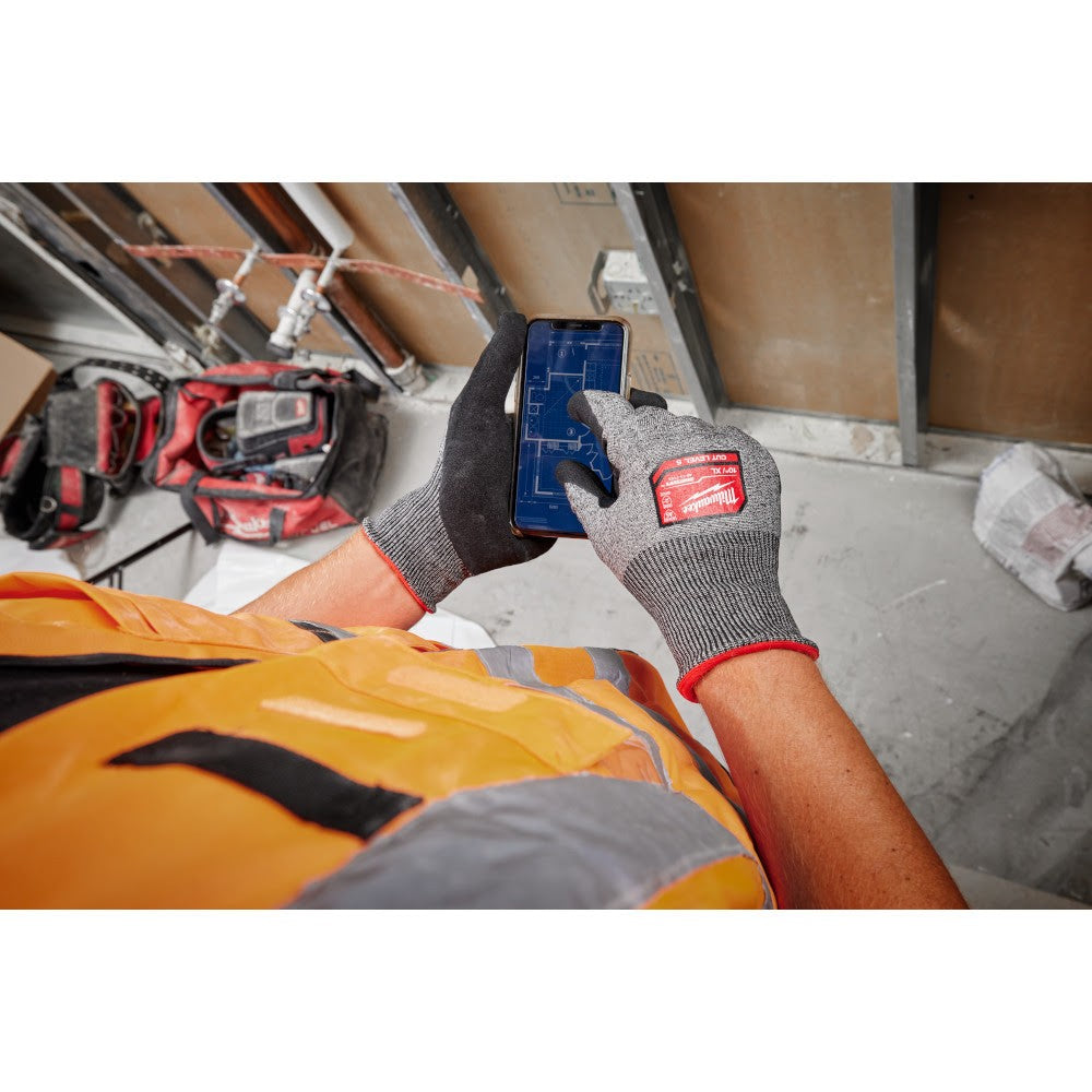 Milwaukee 48-73-7153E Cut Level 5 High-Dexterity Nitrile Dipped Gloves - XL - 7