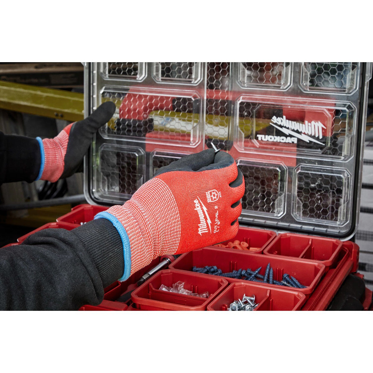 Milwaukee 48-73-7922E Cut Level 2 Winter Dipped Gloves - Large (12 Pack) - 5