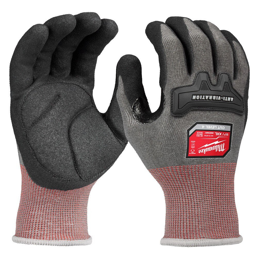 Milwaukee 48-73-8764 Anti-Vibration Cut Level 4 High Dexterity Nitrile Dipped Glove - XXL