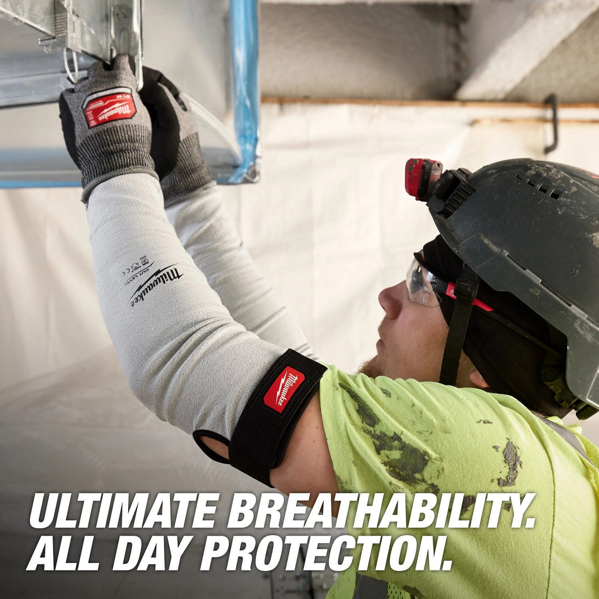 Milwaukee 48-73-9041 Cut Level 4 Protective Sleeves 18" Breathable Arm Protection - 5
