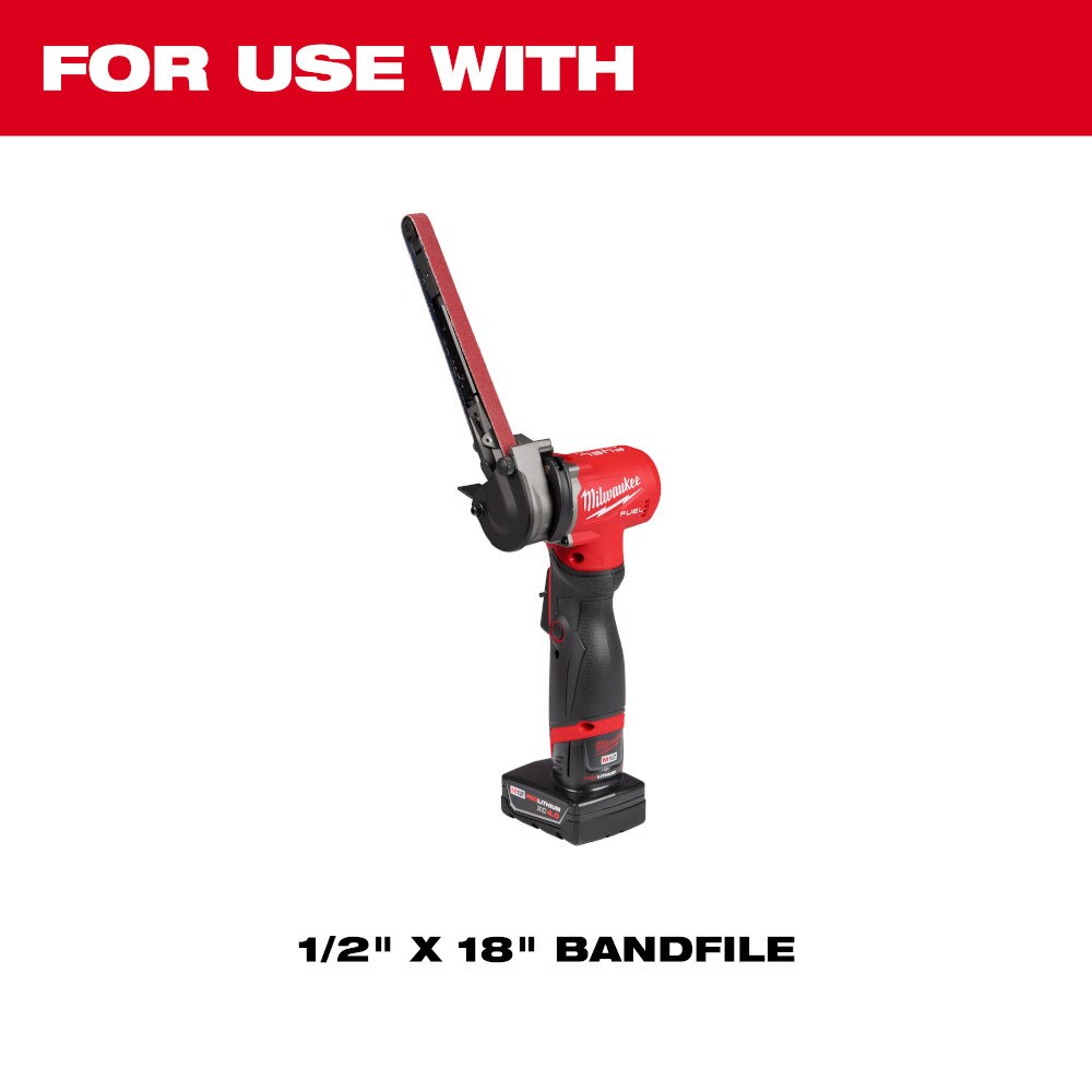 Milwaukee 48-80-9120 1/2" x 18" 120 Grit Bandfile Belts - 4 pack - 3