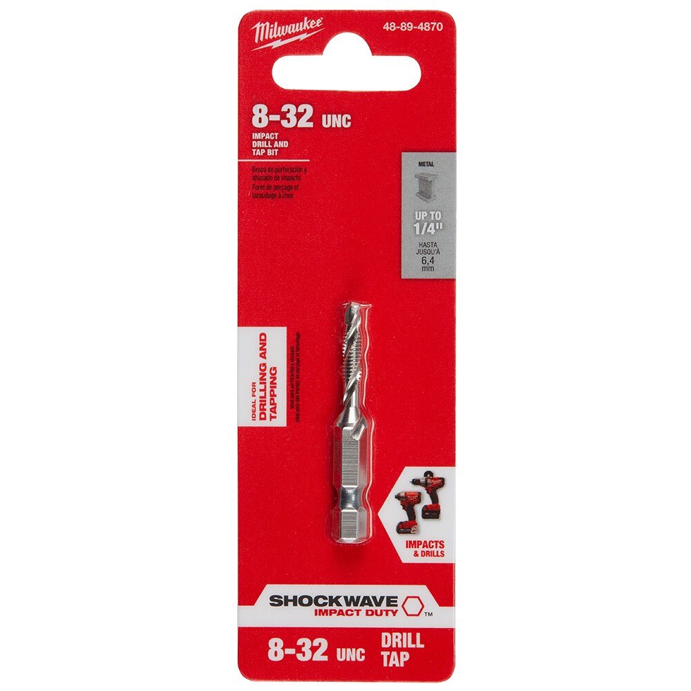 Milwaukee 48-89-4870 SHOCKWAVE 8-32 SAE IMPACT DRILL TAP - 2