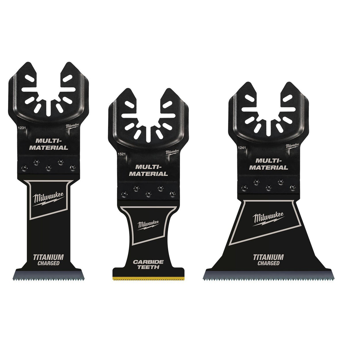 Milwaukee  49-10-9005 Milwaukee® OPEN-LOK™ 3PC MULTI-MATERIAL CUTTING MULTI-TOOL BLADE VARIETY PACK