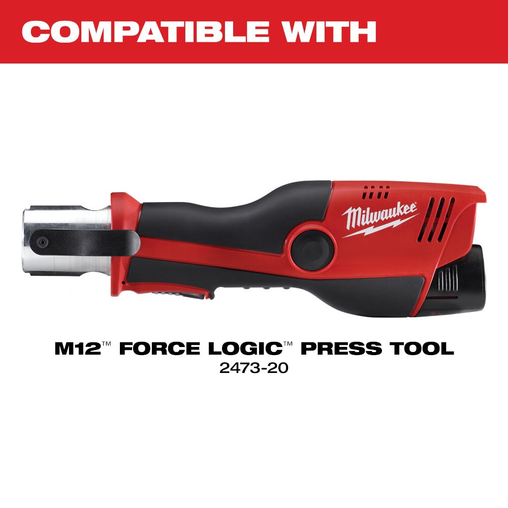 Milwaukee 49-16-2453Z 1/2" ZoomLock MAX Press Jaw for M12 FORCE LOGIC Press Tools - 3