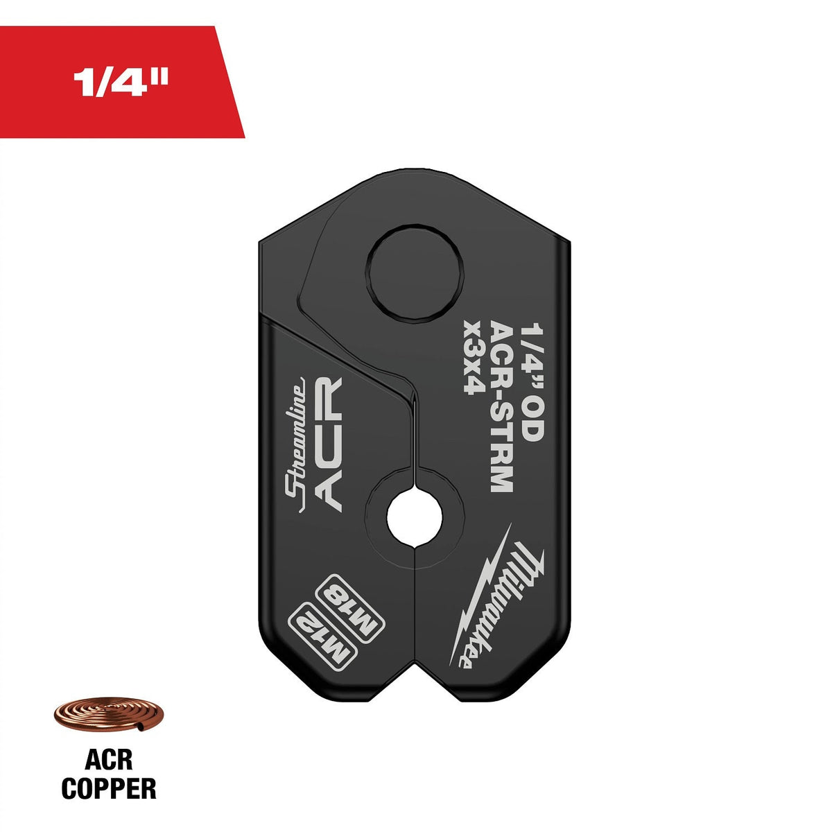 Milwaukee 49-16-2650MX 1/4" Streamline ACR Pivoting Press Ring - 12