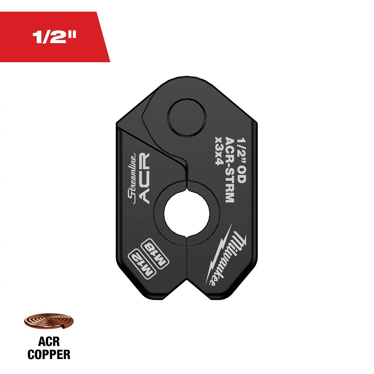 Milwaukee 49-16-2653MX 1/2" Streamline ACR Pivoting Press Ring - 12