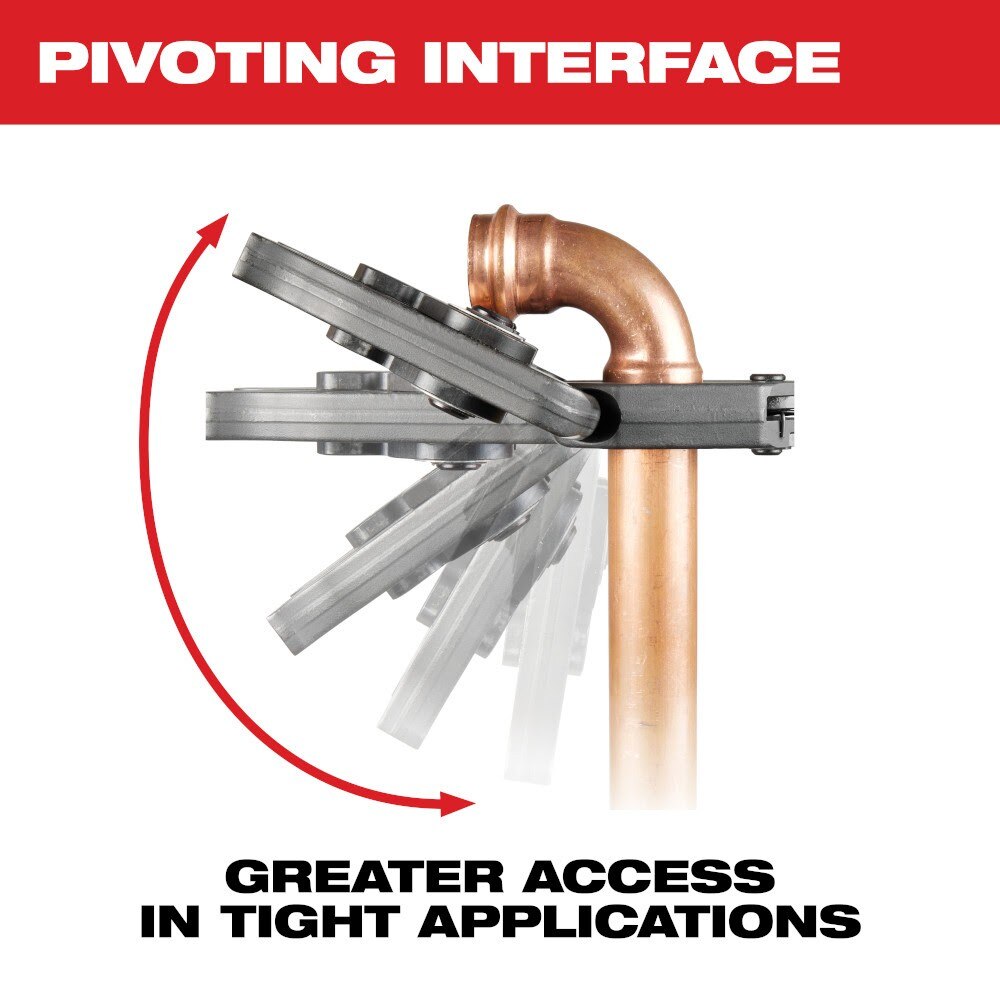 Milwaukee 49-16-2656X 2-1/2" CTS-V Pivoting Press Ring for M18 FORCE LOGIC Press Tools - 4