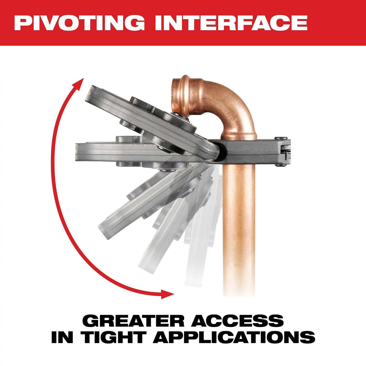 Milwaukee 49-16-2658RX 1-3/8 in. RLS Pivoting Press Ring for M18 FORCE LOGIC Press Tools - 6