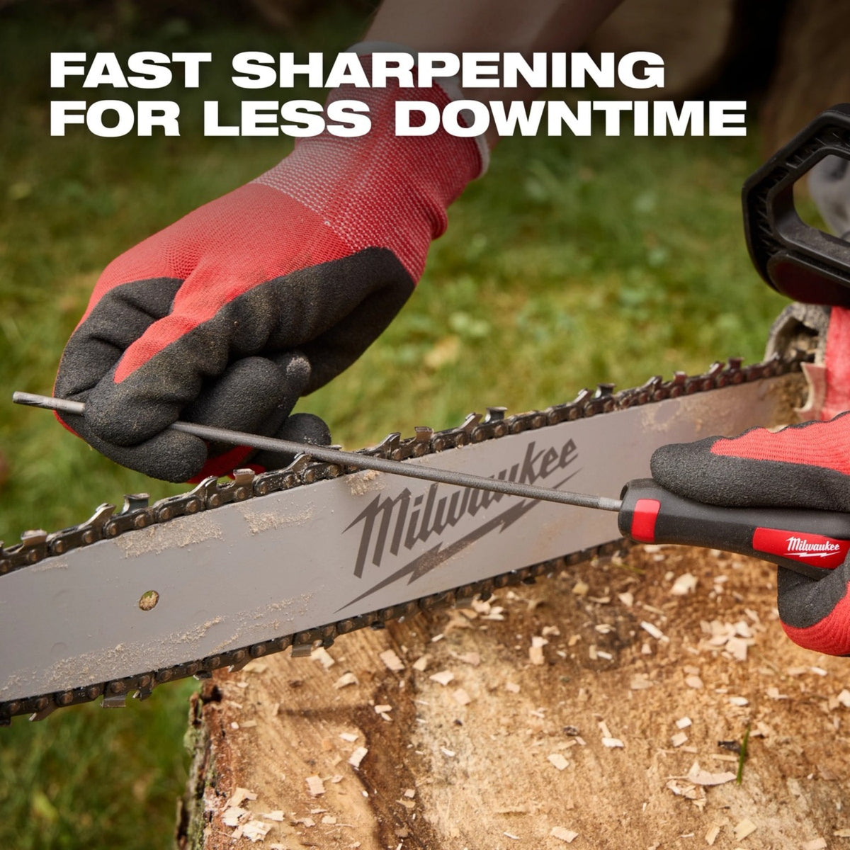 Milwaukee 49-16-2881 Saw Chain Sharpening Set with 5/32 Inch Round Files and Angle Guide (4 Piece) - 4