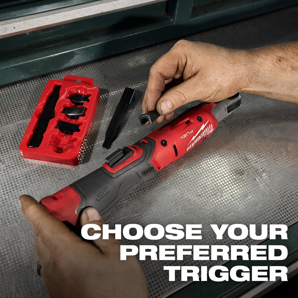 Milwaukee 49-16-3053MTC M12 FUEL Ratchet Modular Trigger Cap Kit for Customizable Comfort and Compatibility - 3
