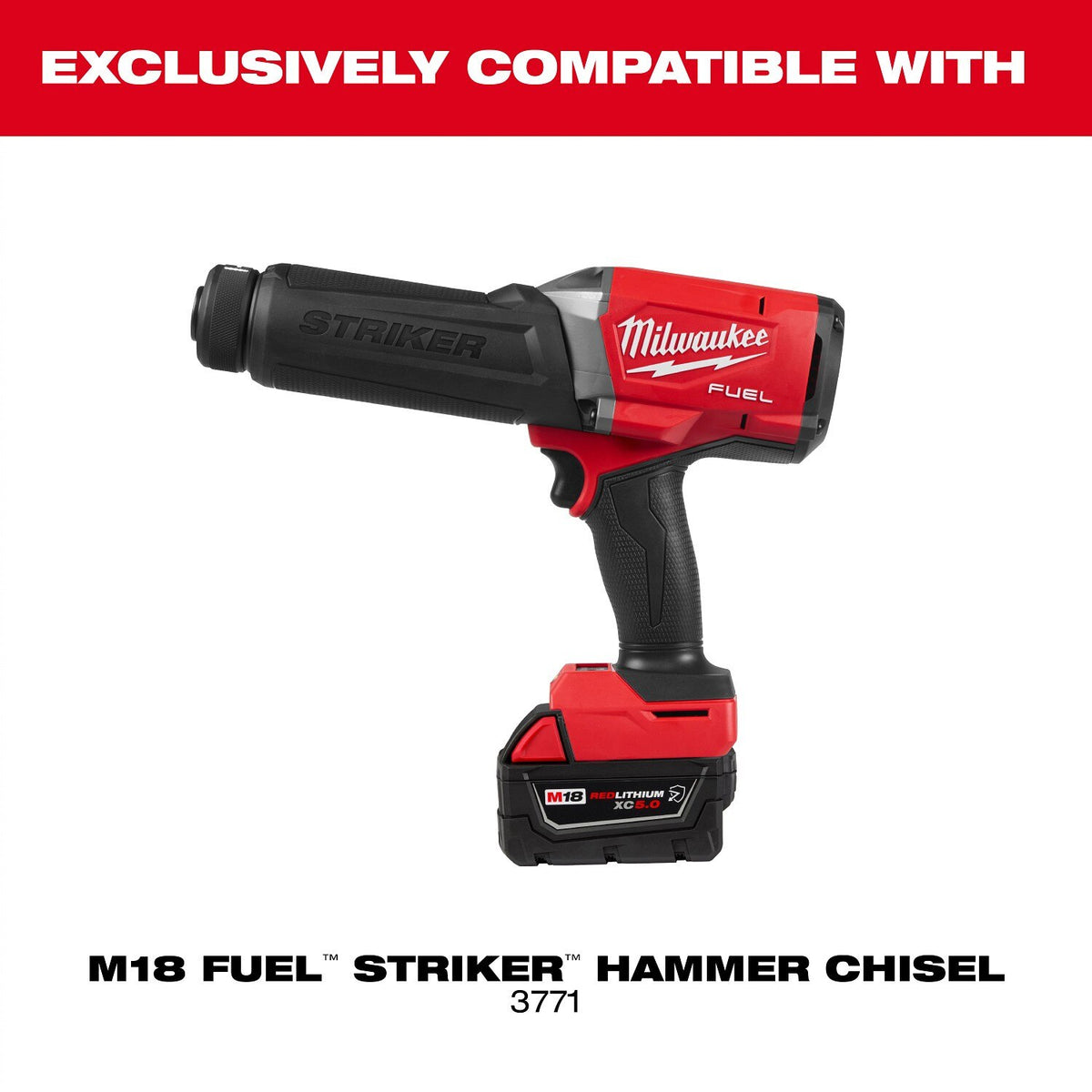 Milwaukee 49-16-3772 M18 FUEL STRIKER Hammer Chisel Protective Rubber Boot for 3771-20 - 2