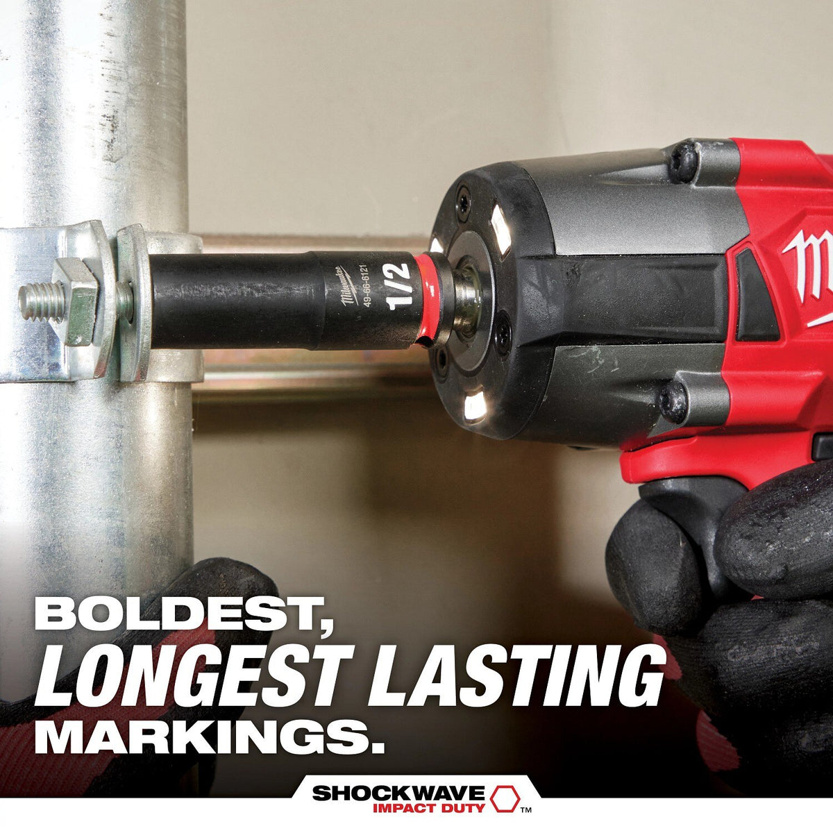 Milwaukee 49-66-6015 SHOCKWAVE 1/4" Drive 5/16" Deep 6 Point Impact Socket - 2