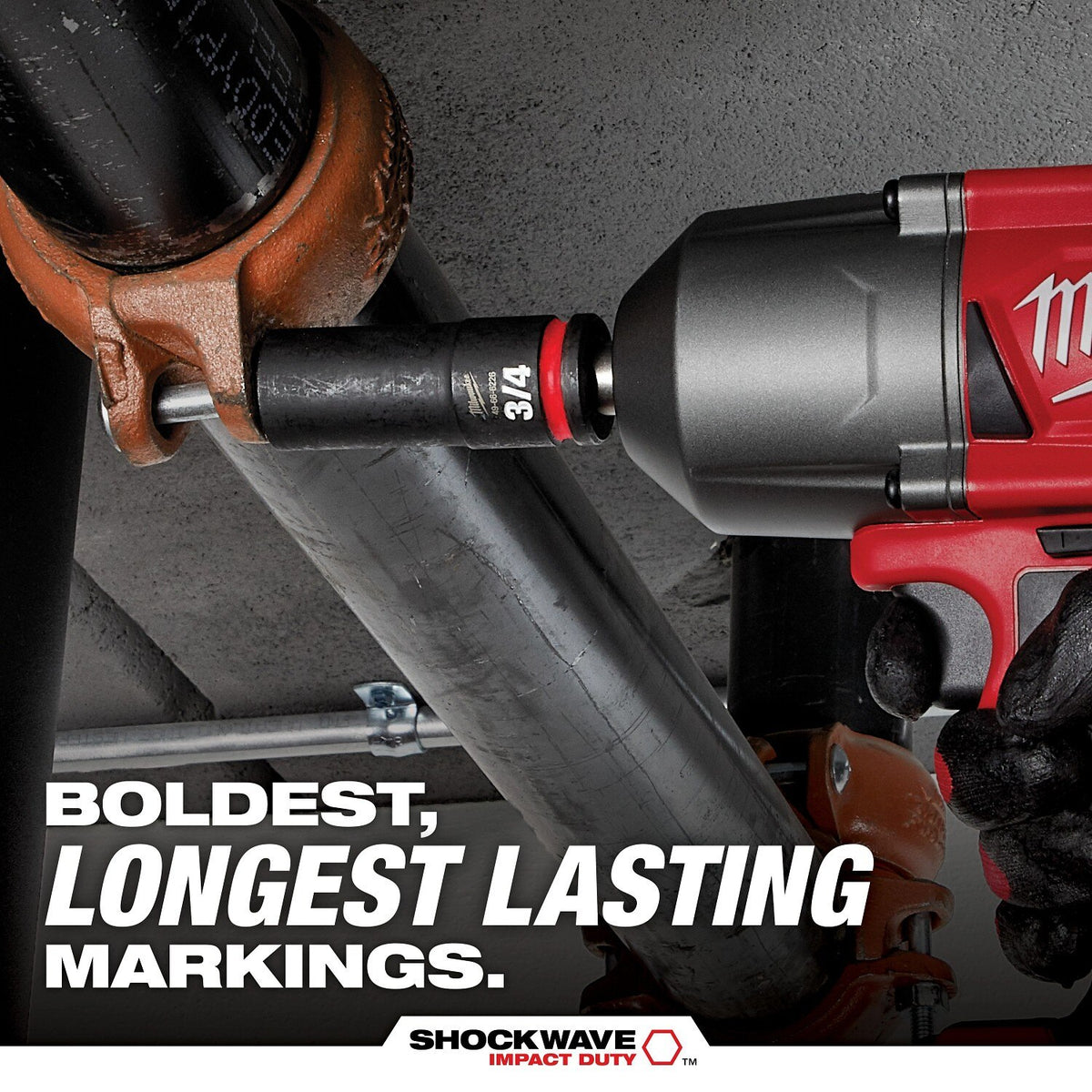 Milwaukee 49-66-6030 SHOCKWAVE Impact Duty 10 mm Standard 6-Point Impact Socket 1/4" Drive - 2