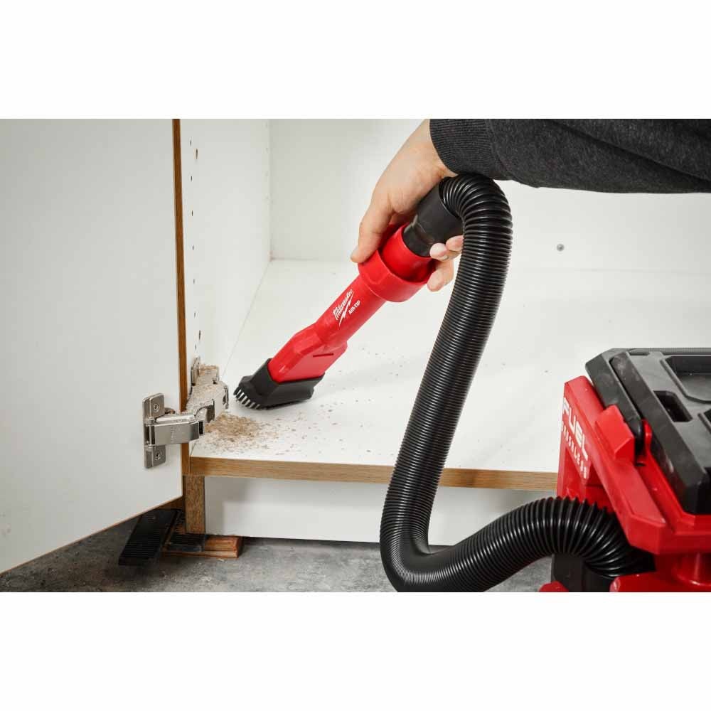 Milwaukee 49-90-2028Y AIR-TIP 2-in-1 Utility Brush Tool with Sliding Head for Wet Dry Vacuums - 9