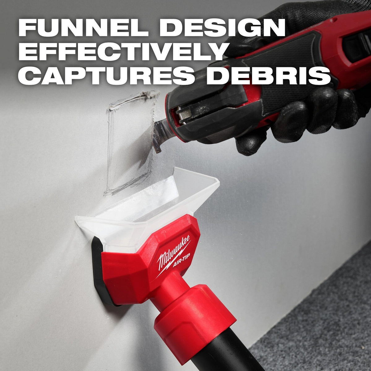 Milwaukee 49-90-2044 AIR-TIP Compact Dust Collector Vacuum Accessory - 6
