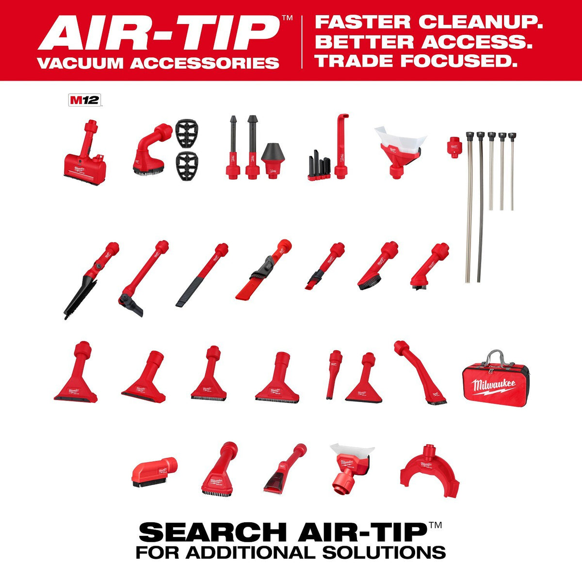 Milwaukee 49-90-2044 AIR-TIP Compact Dust Collector Vacuum Accessory - 9