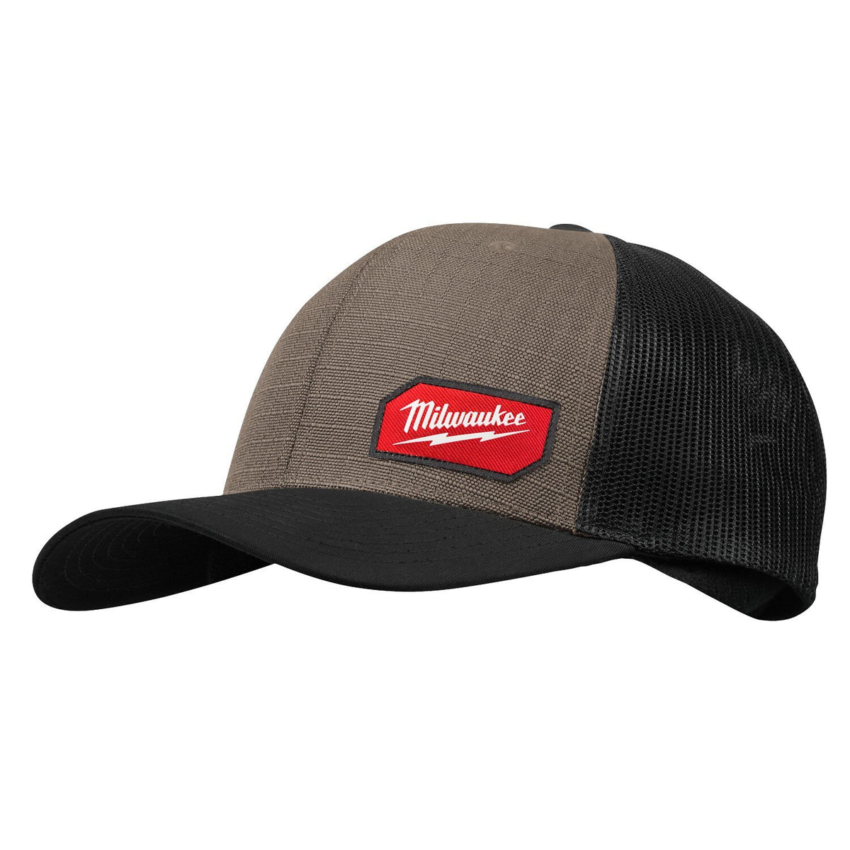 Milwaukee 505N GRIDIRON Snapback Trucker Hat Brown with Ripstop Polyester Front Panel