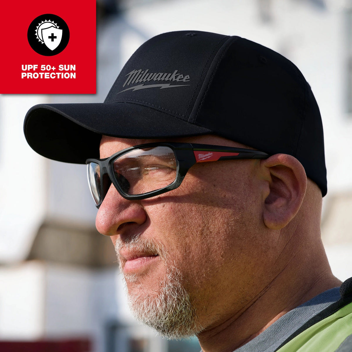 Milwaukee 507B-LXL WORKSKIN Performance Fitted Hat Moisture-Wicking UPF 50 Black LXL - 4