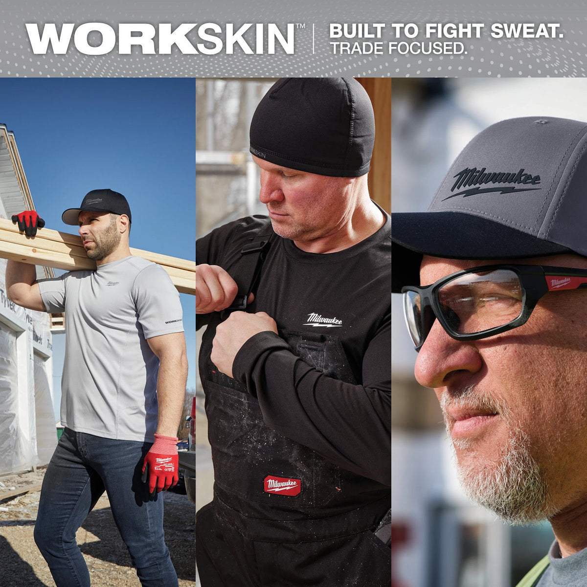 Milwaukee 507E-LXL WORKSKIN Performance Fitted Hat Moisture Wicking UPF 50 Green LXL (1 Hat) - 9