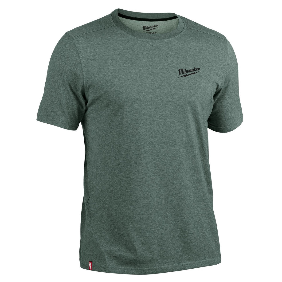 Milwaukee 603E-S FREEFLEX Hybrid Work Tee Short Sleeve Moisture Wicking UPF 50 Work T-Shirt Dark Green S