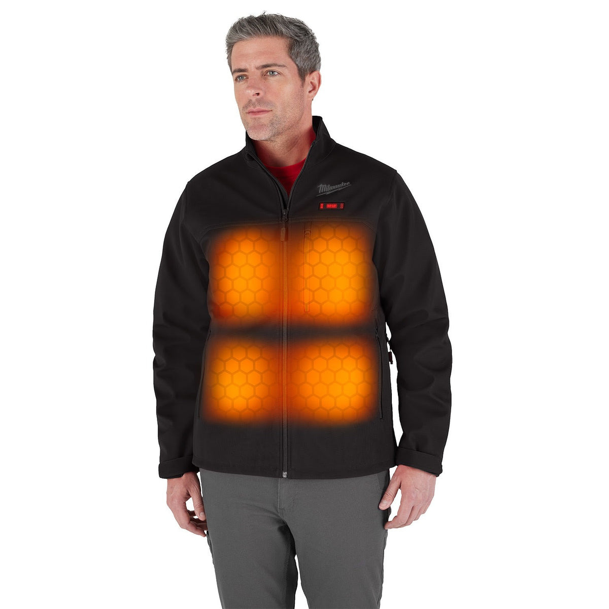 Milwaukee M100B-21 M12 Heated Black Toughshell Jacket with (1) 3.0 Ah Battery and Charger - 4