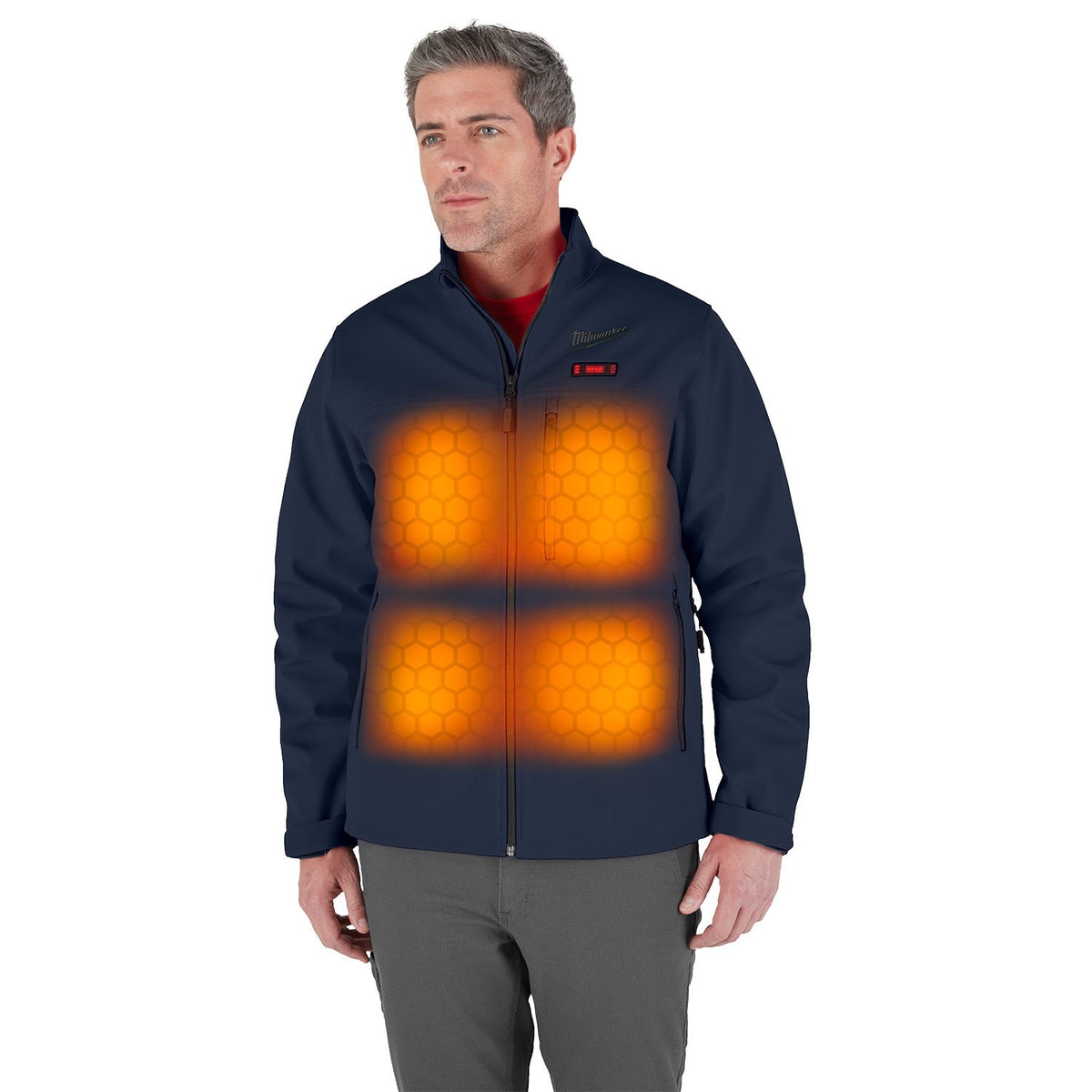 Milwaukee M100U-21 M12 Heated Blue Toughshell Jacket with (1) 3.0 Ah Battery and Charger - 3
