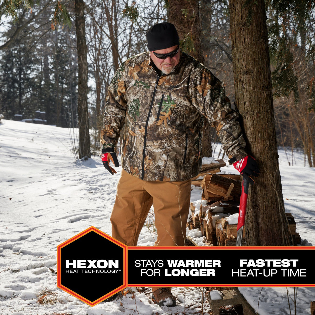 Milwaukee M101C-21 M12 Heated Camo Quietshell Jacket with (1) 3.0 Ah Battery and Charger - 7