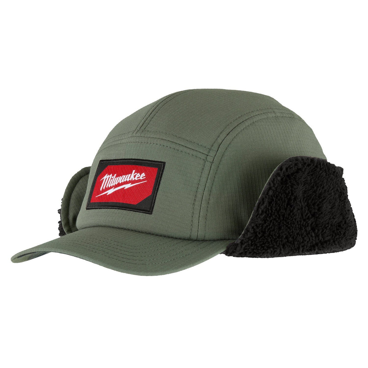 Milwaukee M754E-SM Sherpa-Lined Windproof Water-Resistant Hat Green Small Medium - 9