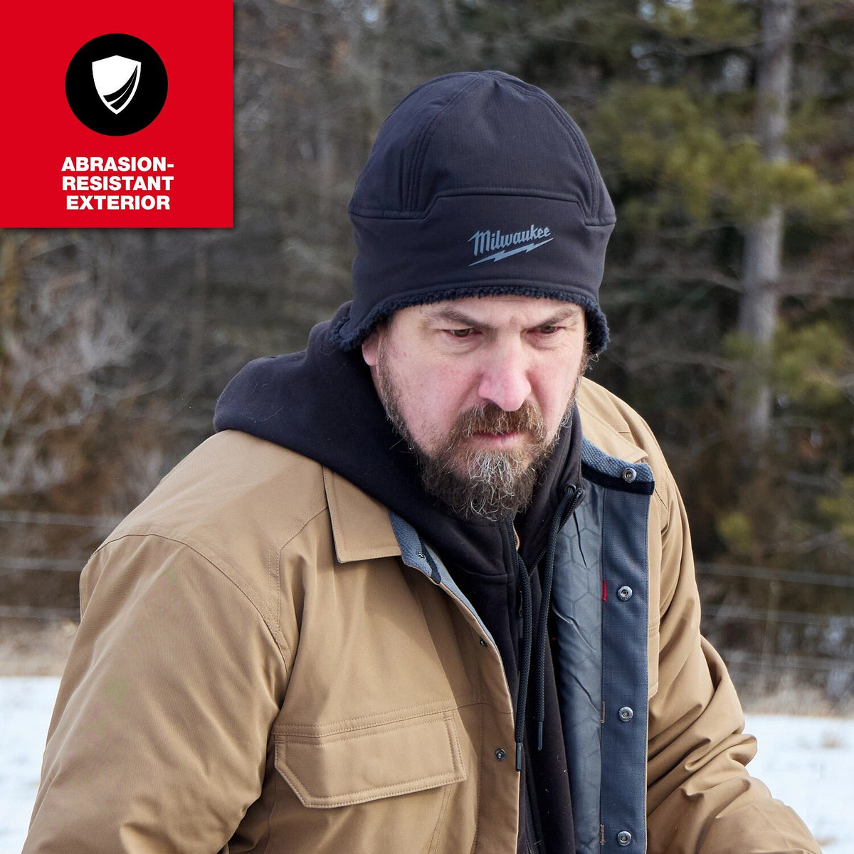 Milwaukee M755B-SM Sherpa-Lined Beanie Windproof Water Resistant Black S/M - 4