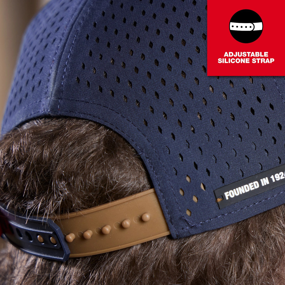 Milwaukee M771B Flat Brim Snapback Hat with Laser Cut Ventilation (1 Hat) - 5