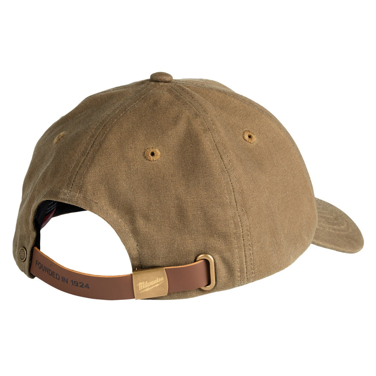 Milwaukee M772K Waxed Canvas Adjustable Hat Water Resistant Flannel Lined Khaki - 8