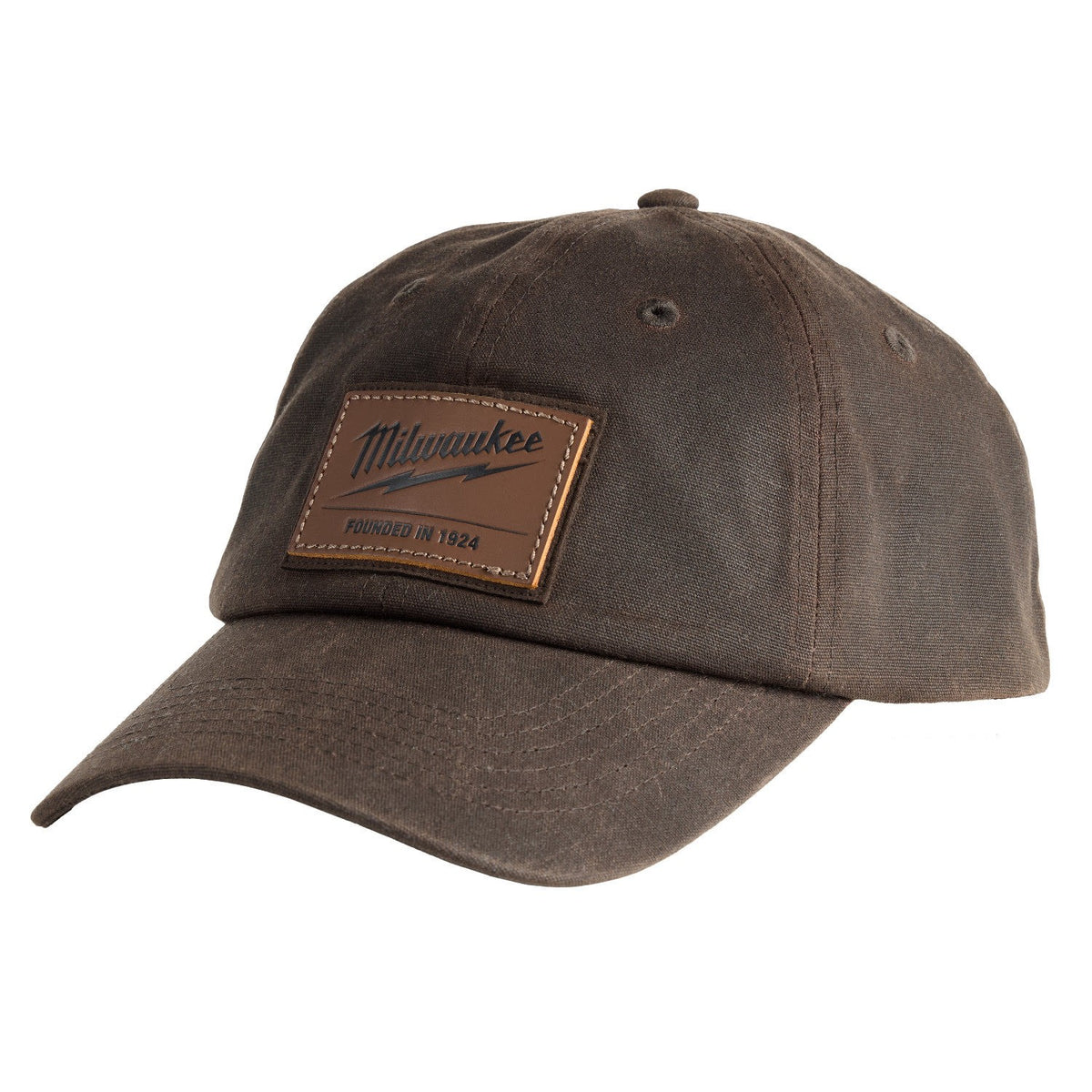 Milwaukee M772N Waxed Canvas Adjustable Hat Water Resistant Flannel Lined Brown