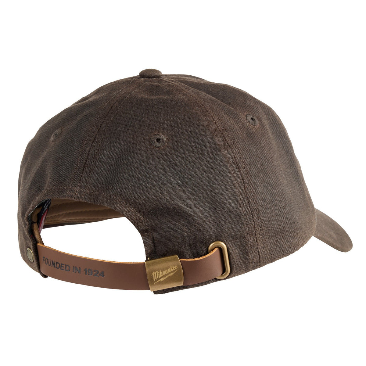 Milwaukee M772N Waxed Canvas Adjustable Hat Water Resistant Flannel Lined Brown - 8